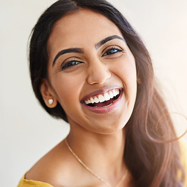 woman with a bright, white smile