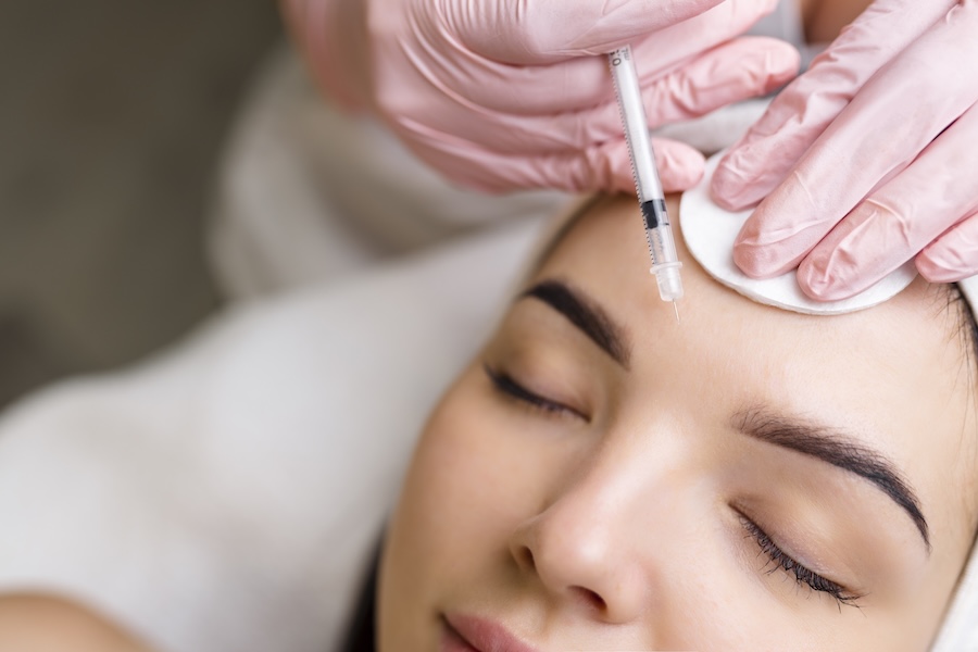 patient getting dermal fillers at Vero Dental